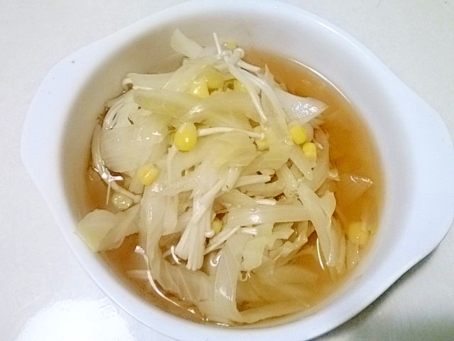 野菜たっぷり醤油スープ