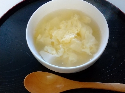 豆腐とかき玉のすまし汁