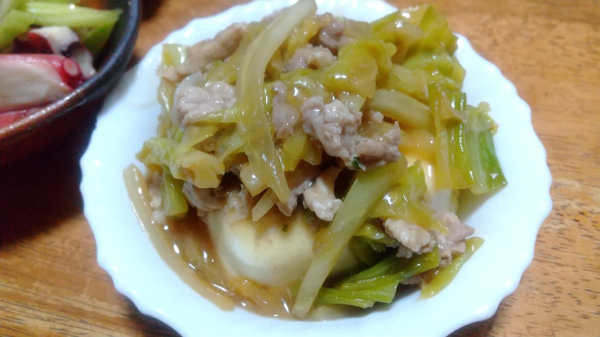 豆腐の野菜あんかけ