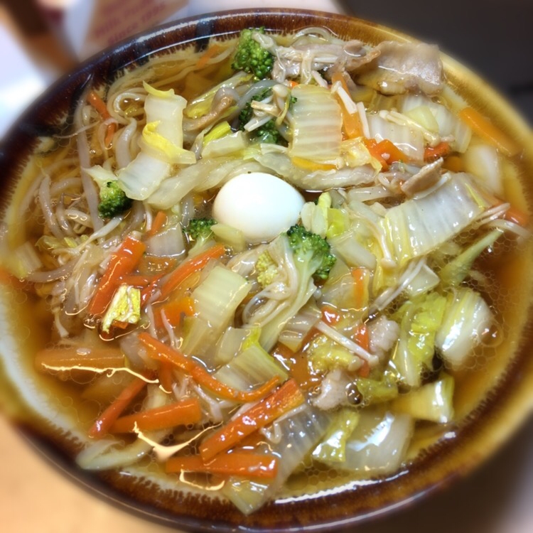 ポンとクックであんかけラーメン