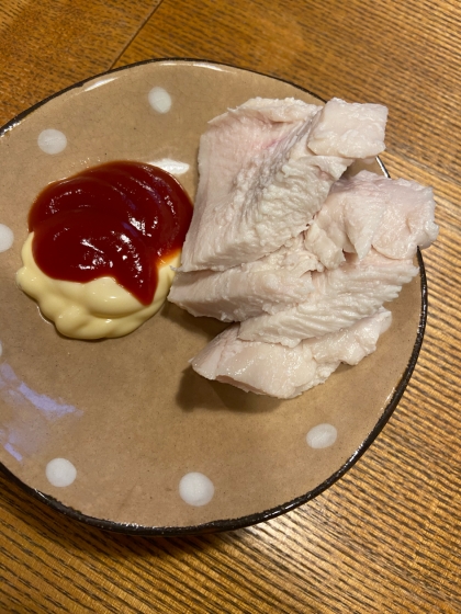 鶏胸肉で超簡単　鶏ハム　ポリ袋で調理！