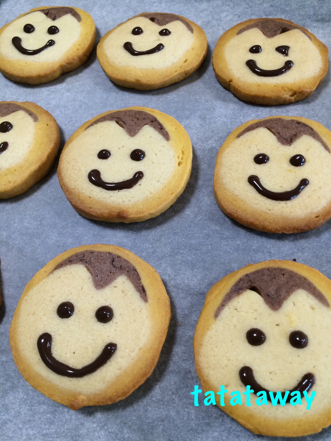 ニコニコ顔の アイスボックスクッキー レシピ 作り方 By Tatataway 楽天レシピ