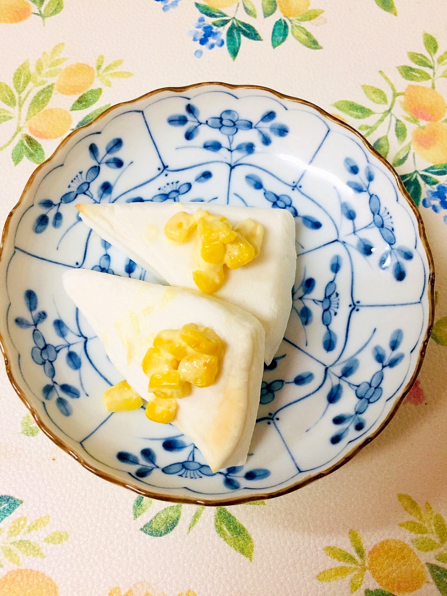 はんぺんの醤油マヨコーン焼き