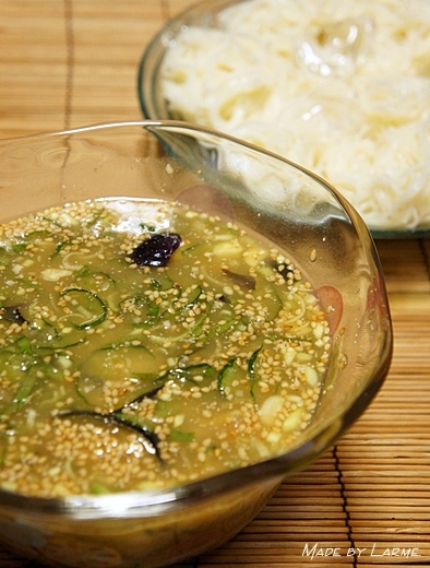田舎の夏のごちそう“冷汁そうめん”