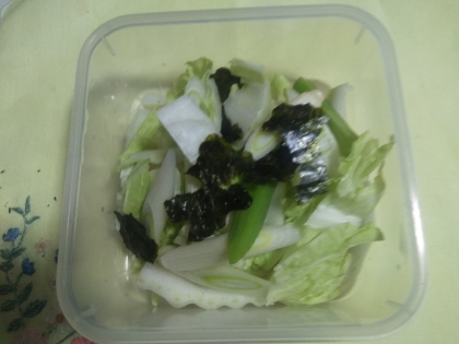 シャキシャキ食べよう♡白菜と長ネギの韓国風サラダ