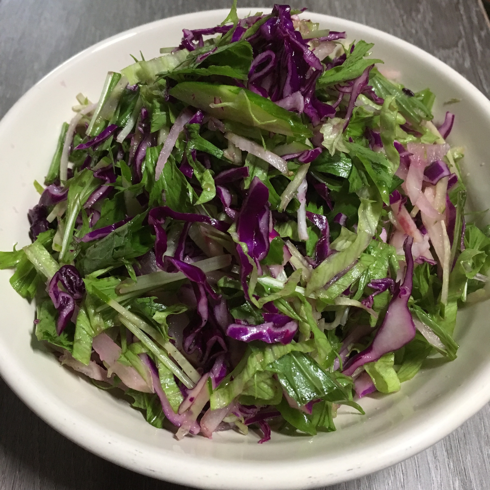 ヤーコン＆紫キャベツde生野菜サラダ♪