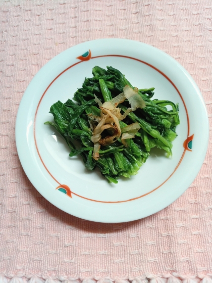 大根の間引き菜のお浸し