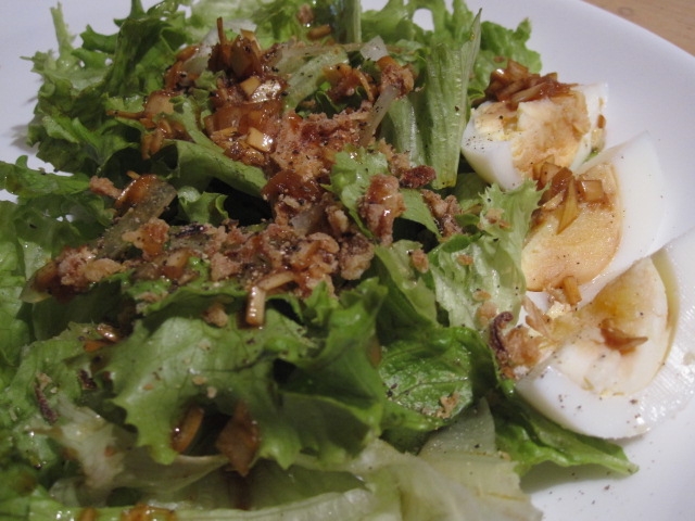 レタスの和風ドレッシングサラダ