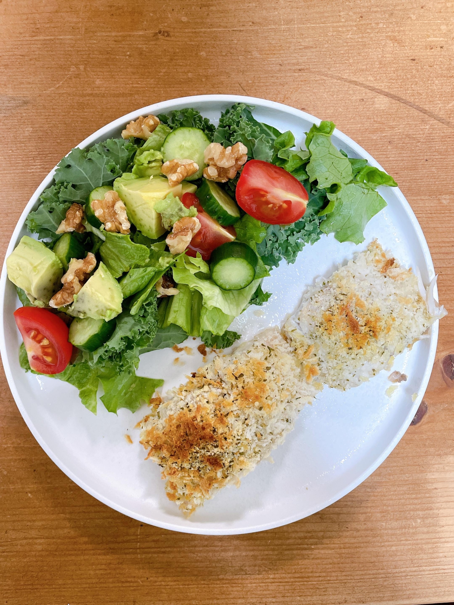 油不要！サワラのパン粉焼き