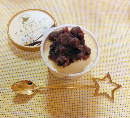 Châteraiséバニラアイスで作りました✧˖°あんこと相性ぴったり‎٭¨̮♫*とてもおいしくできましたෆ*ｵｨｼｨෆ(⸝⸝> ᢦ <⸝⸝)ˎˊ˗