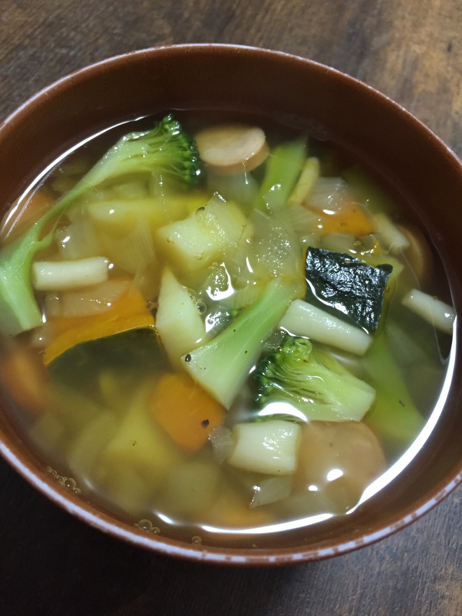 かぼちゃ入り野菜スープ