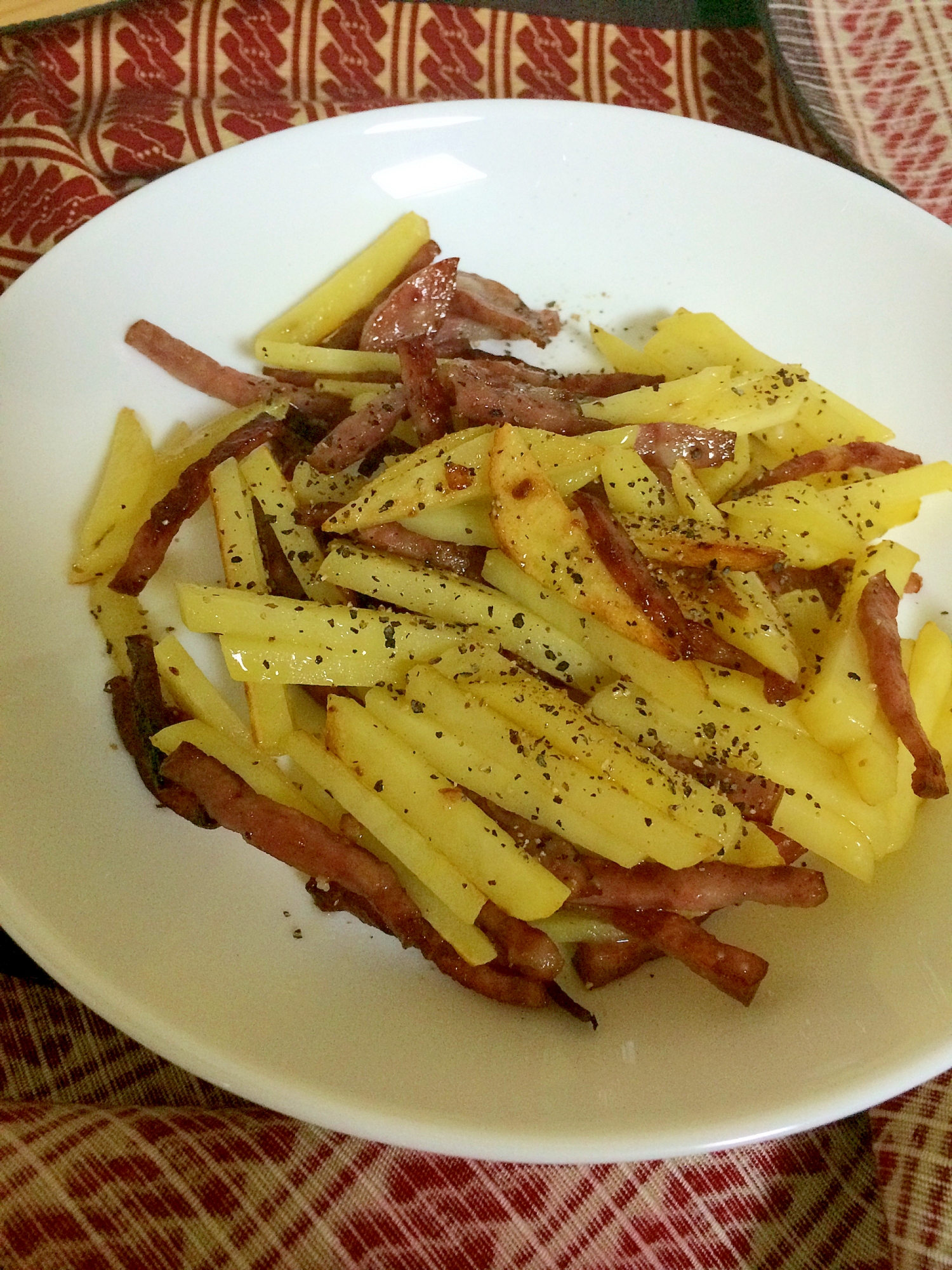 サラミポテト レシピ 作り方 By なんこつ3 楽天レシピ