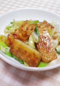 さつま揚げと長ネギのめんつゆ炒め レシピ 作り方 By Happysumeer 楽天レシピ