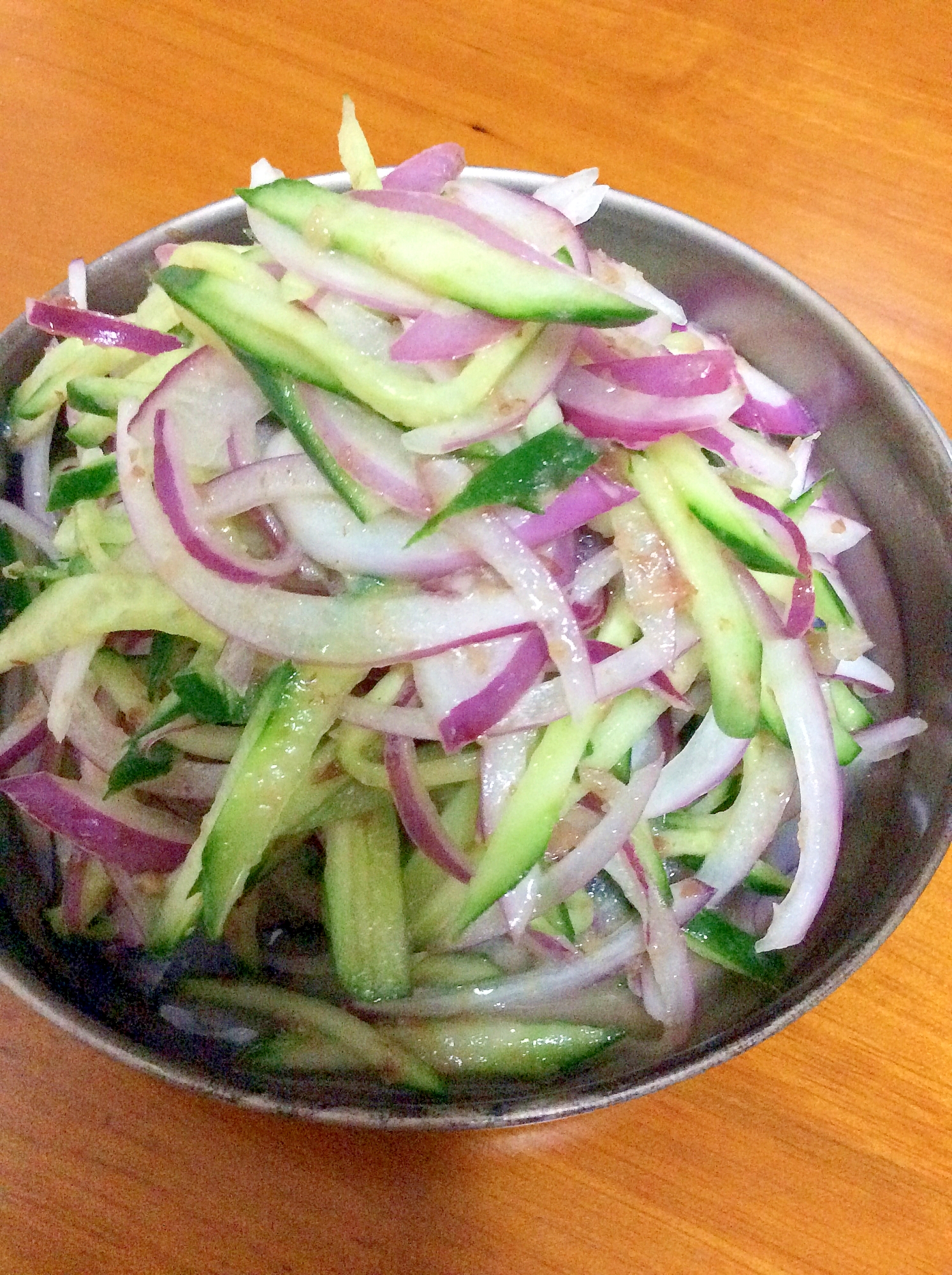 紫玉ねぎきゅうり酢和え レシピ 作り方 By Madone6 楽天レシピ