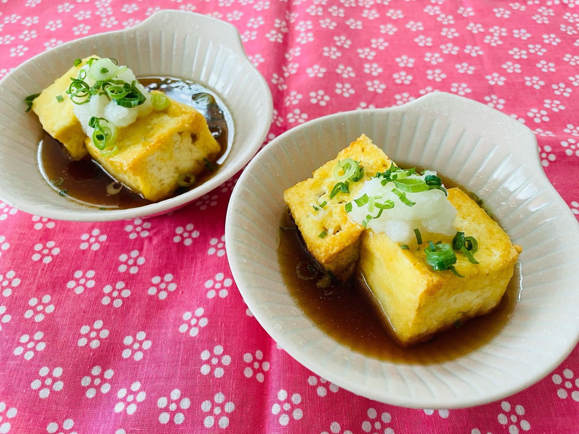 少ない油で簡単！揚げ出し豆腐