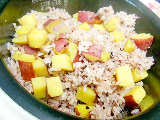 黒米入り❤薩摩芋ご飯❤