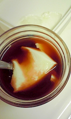 杏仁豆腐入りアイスコーヒー