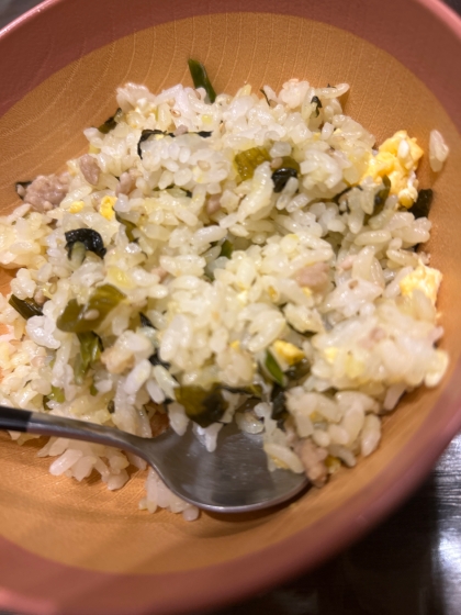 高菜の油炒めで簡単！高菜チャーハン