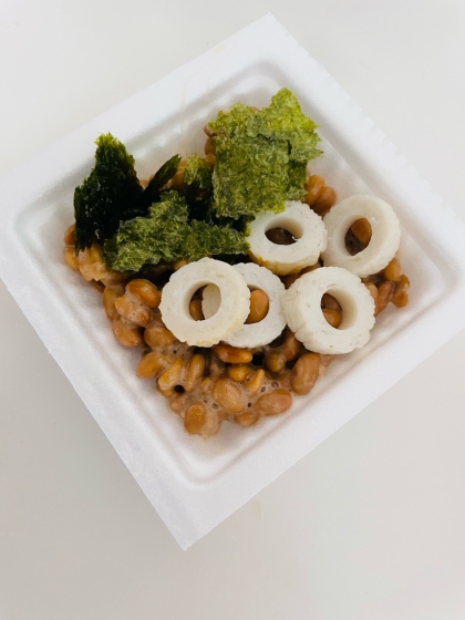 ちくわと海苔の納豆☆