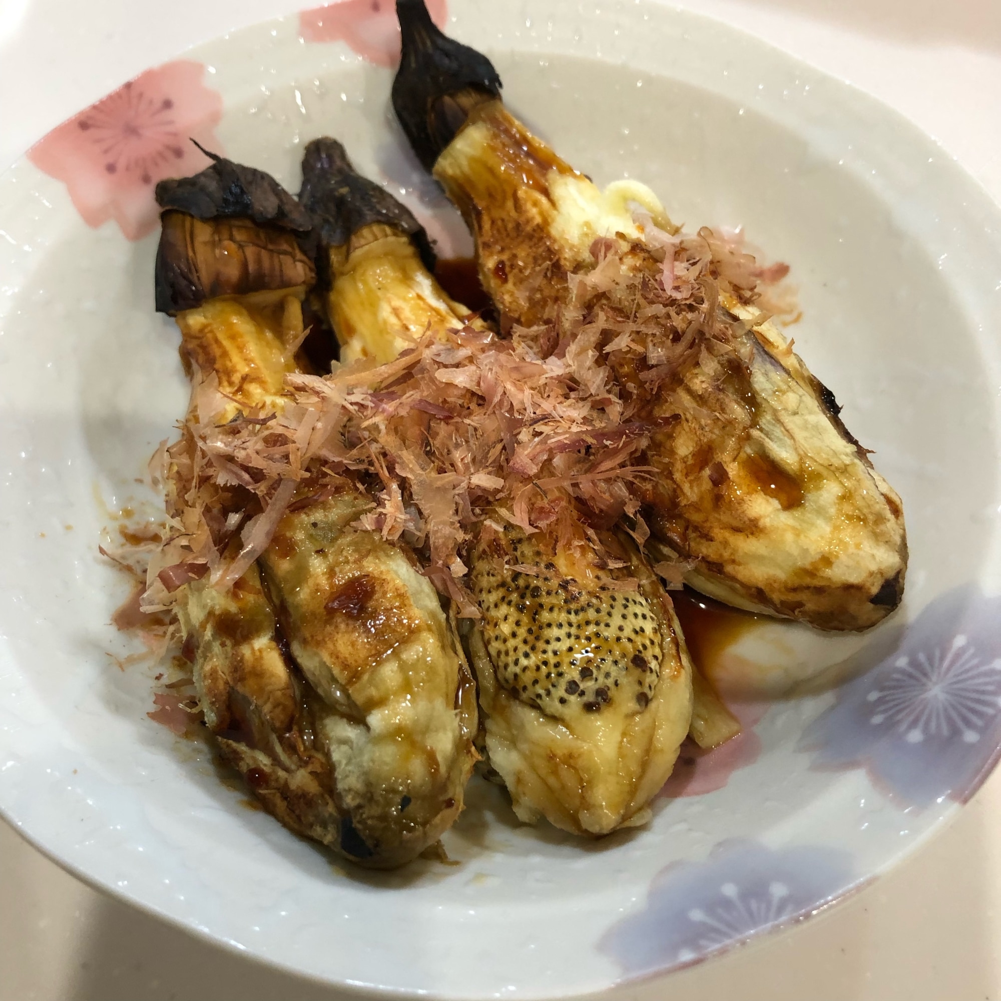 魚焼きグリルで焼きナス