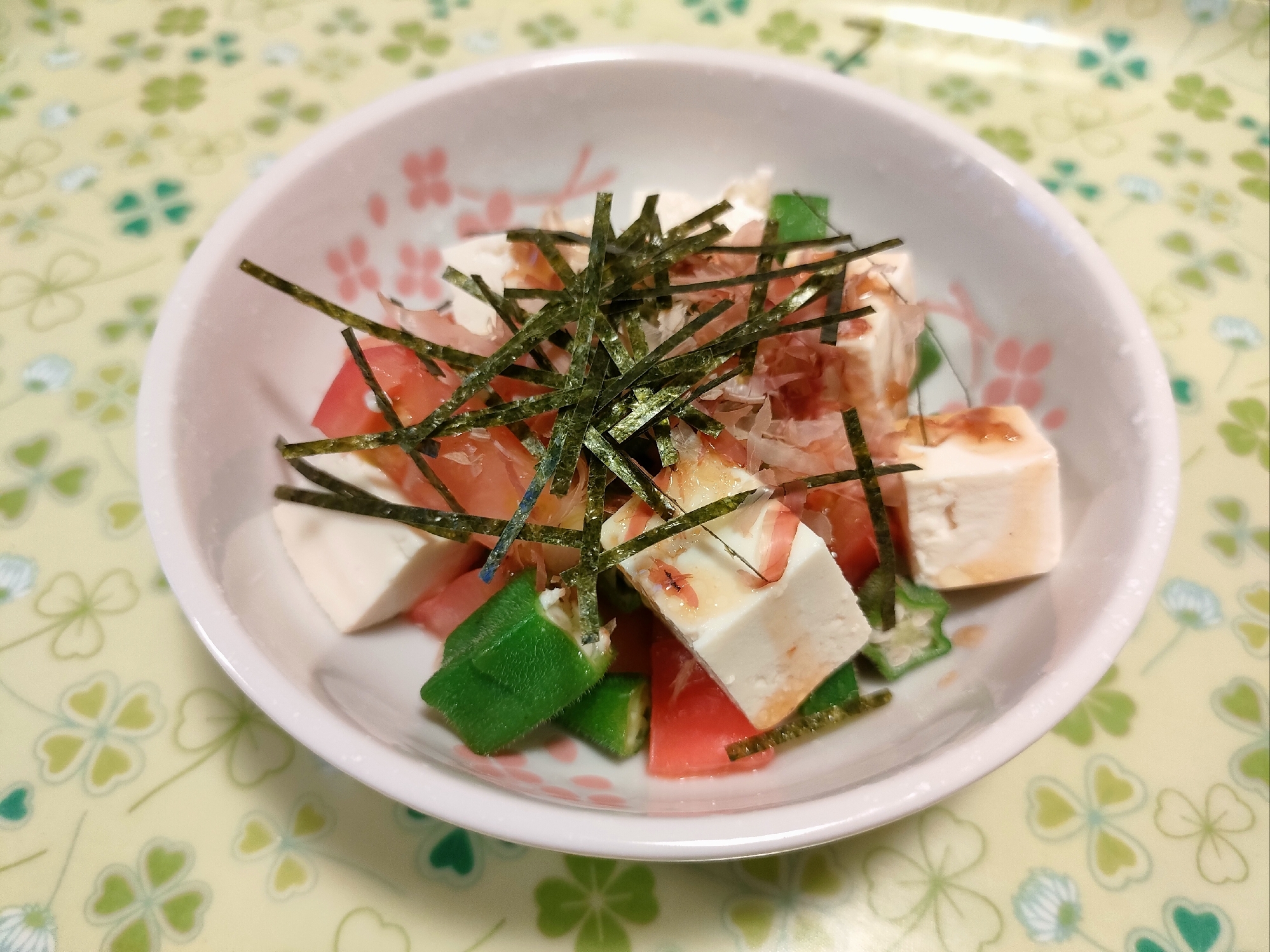 オクラと豆腐の和風サラダ