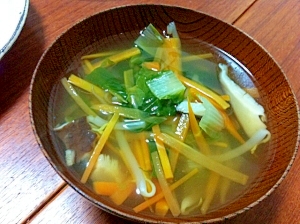 野菜たっぷり中華スープ