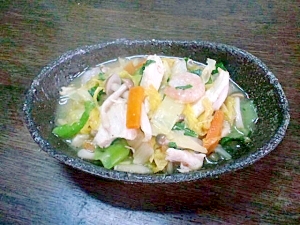 野菜たっぷり☆鶏胸と白菜のうま煮