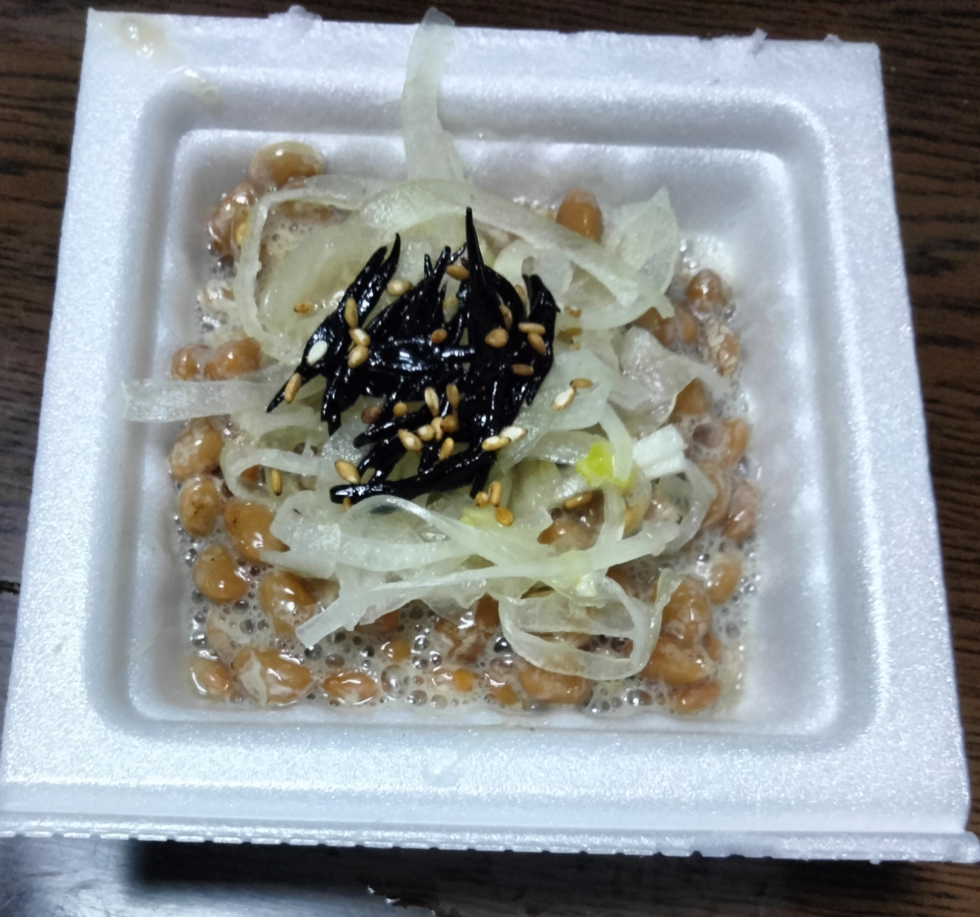 納豆アレンジ 新玉スライス&佃煮