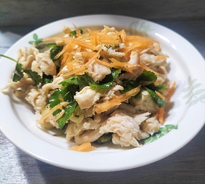 鶏ささ身＊なすのアジアンSalad