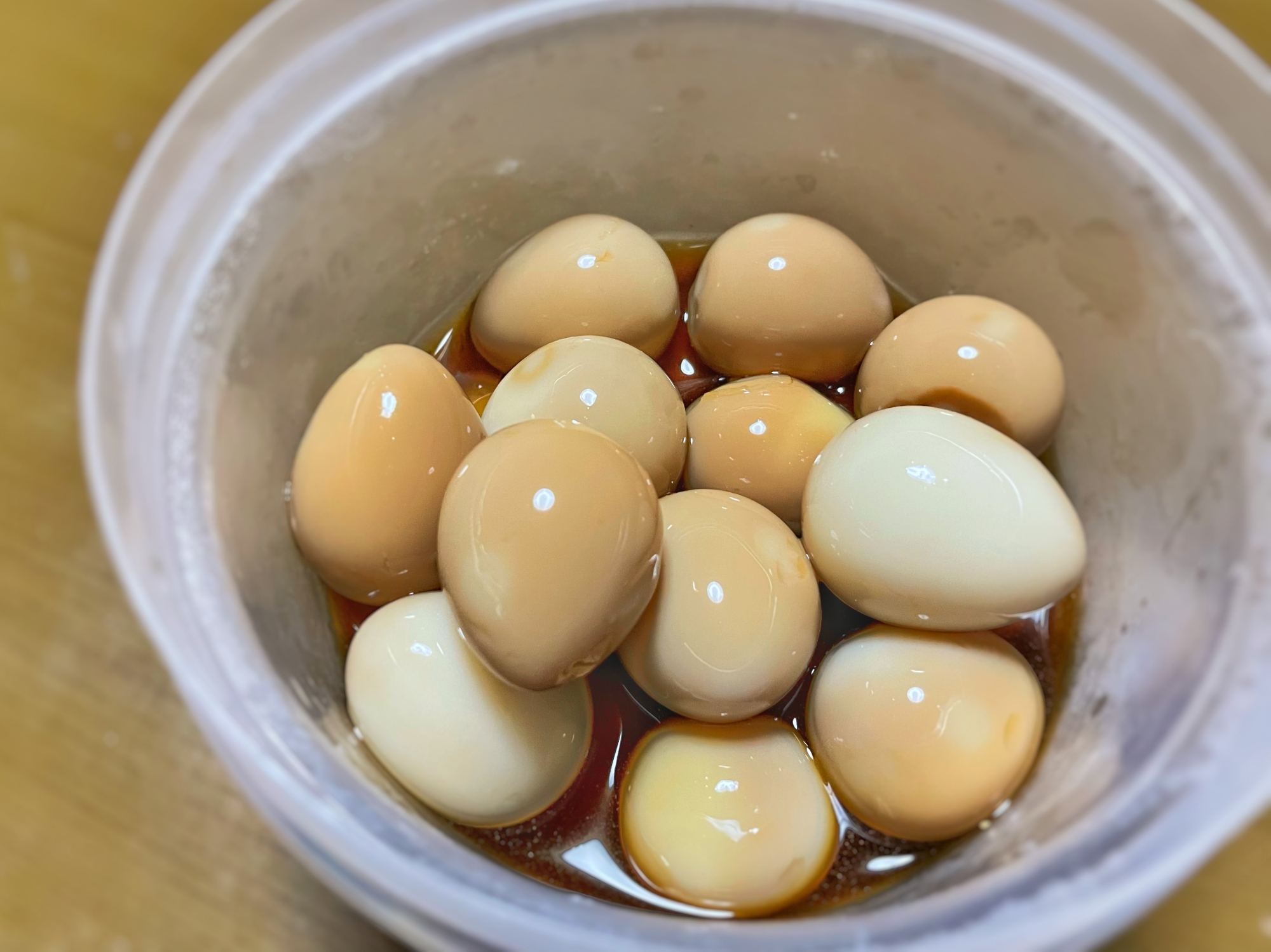 漬ておくだけ♫味付けうずらの卵