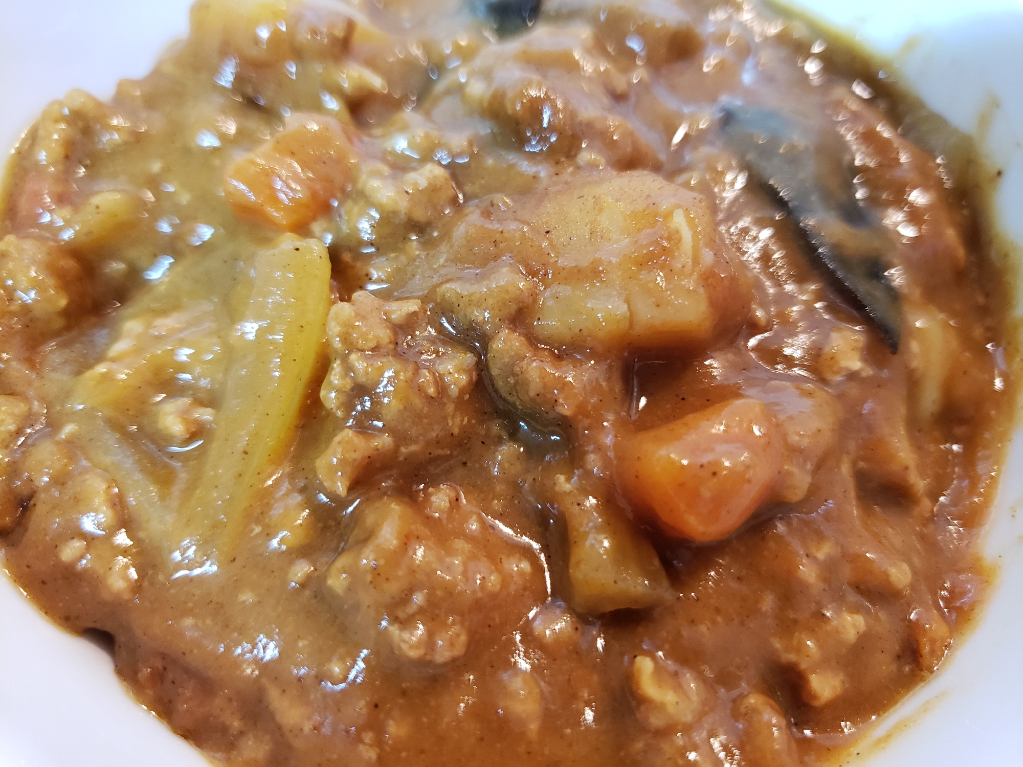 食欲増進！ひき肉いっぱいおうちカレー♪