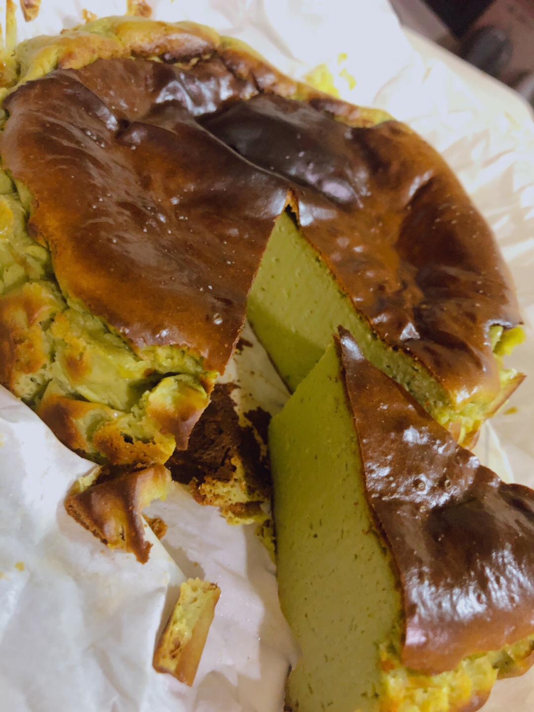 グルテンフリー⭐️抹茶のバスクチーズケーキ