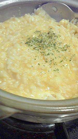 チーズリゾット風☆チーズ雑炊