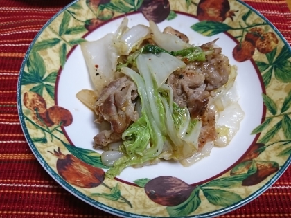 豚肉と白菜の味噌生姜炒め