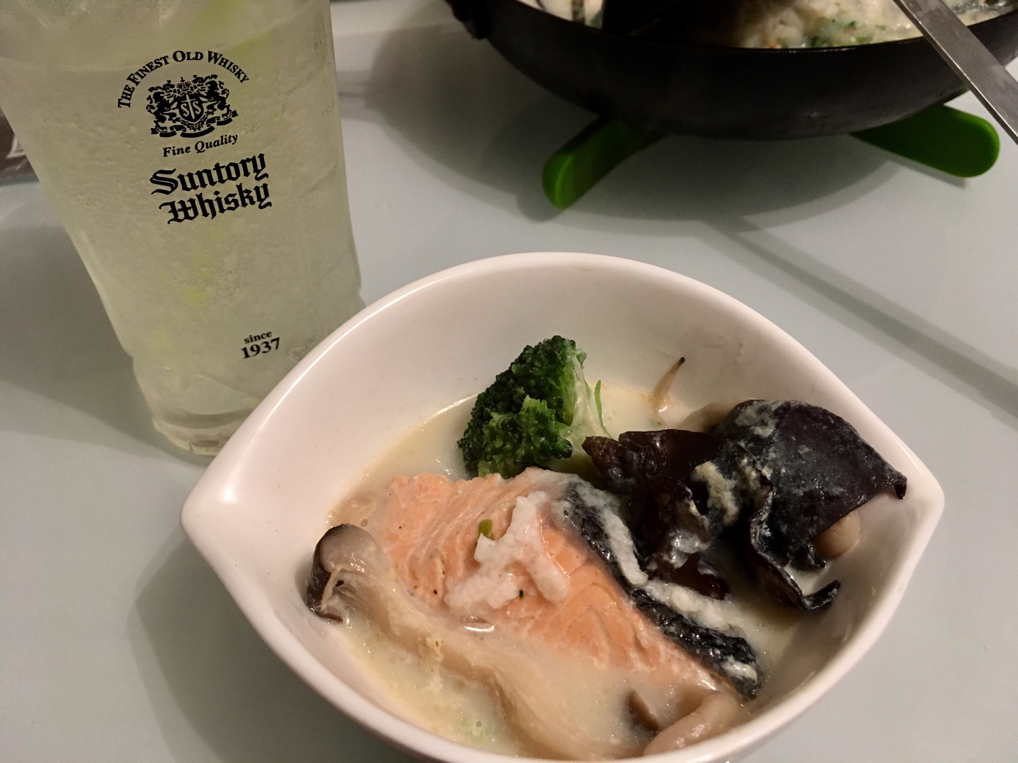 男の鍋】豆乳キノコのタンパク質鍋 レシピ・作り方 by メルル&ダリル 