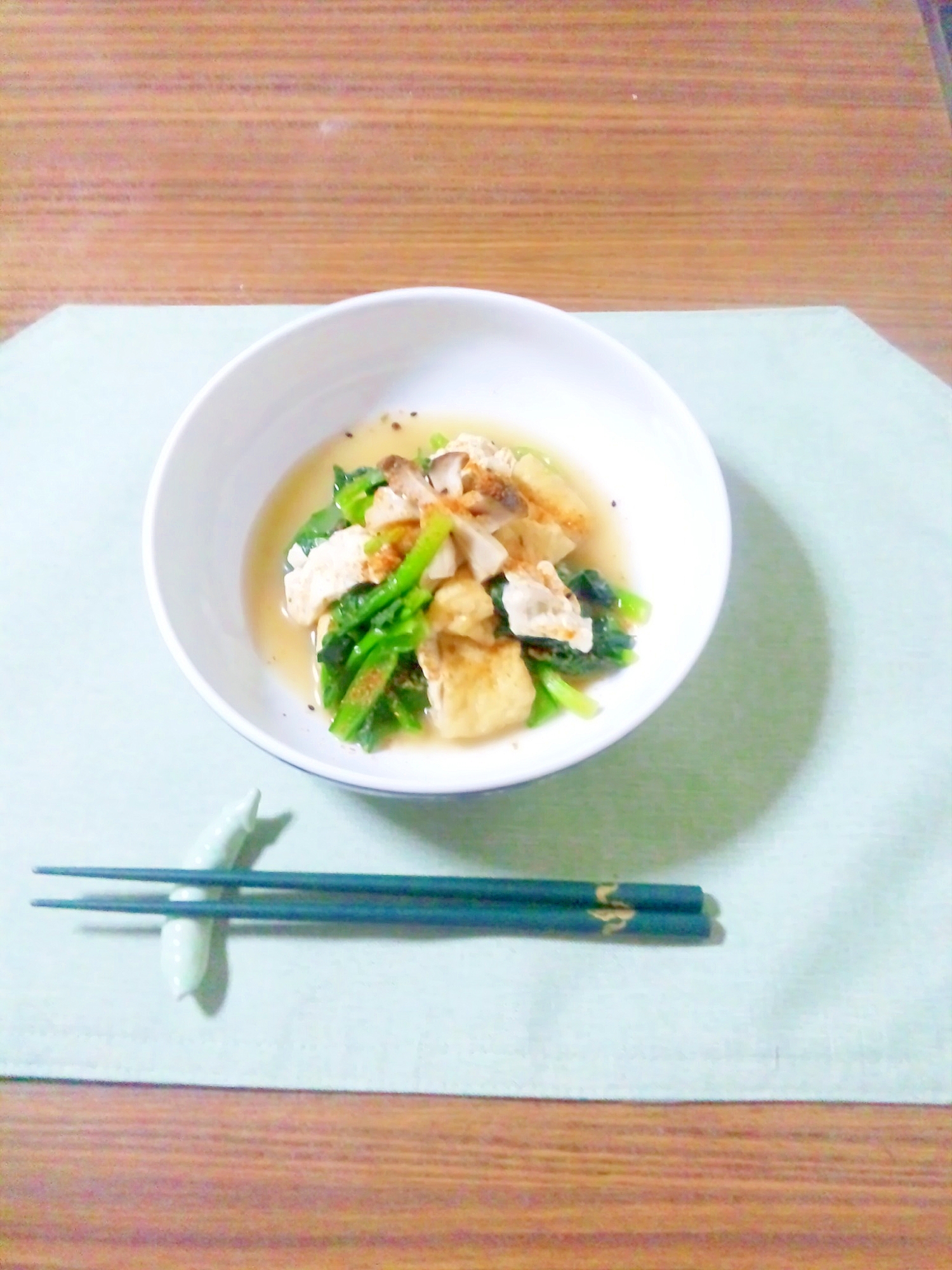 ヨウサマの『タニタ式』ダイエット食　小松菜の煮浸し