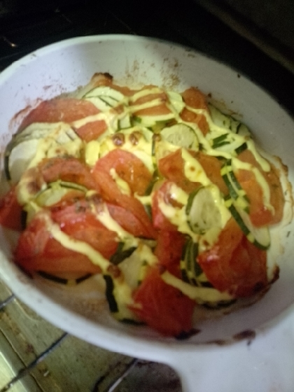 ズッキーニのトマト焼き