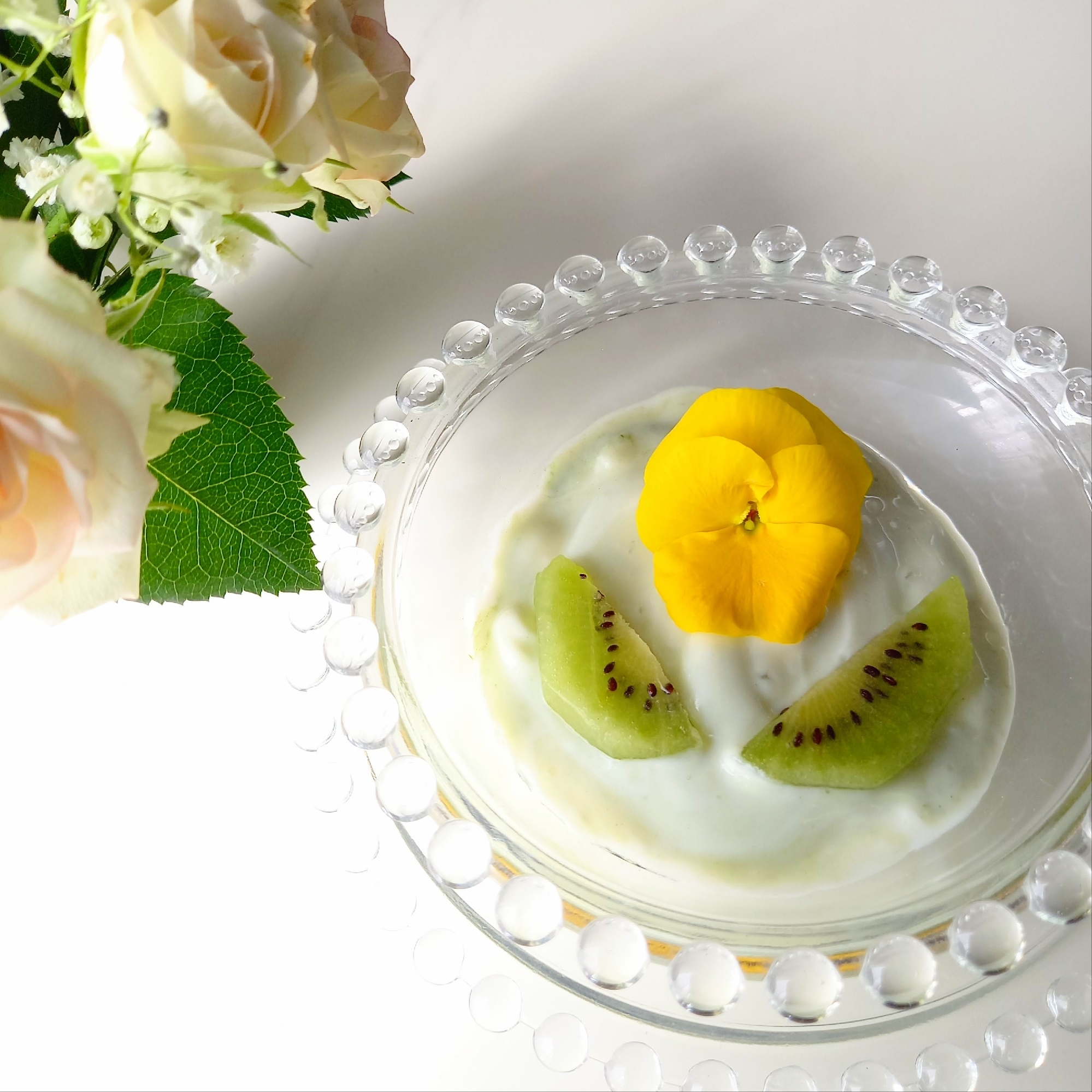 美活しましょᕷ*かわいい❀お花のヨーグルトꕤ୭*