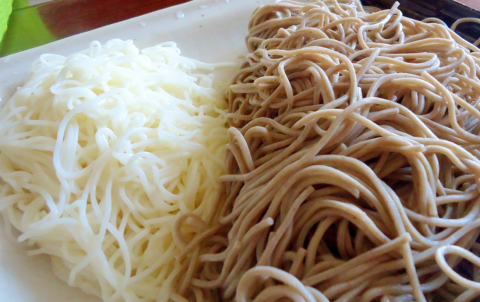 蕎麦と素麺