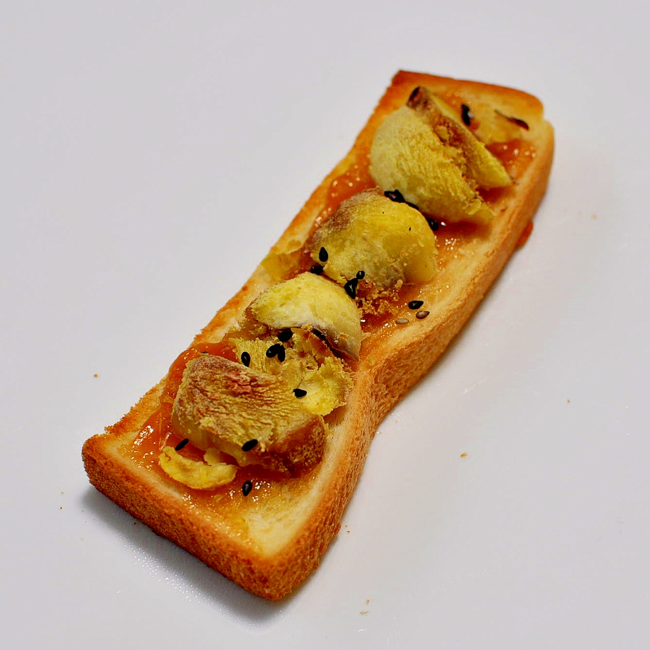 ピーナッツバター＆茹で栗deトースト