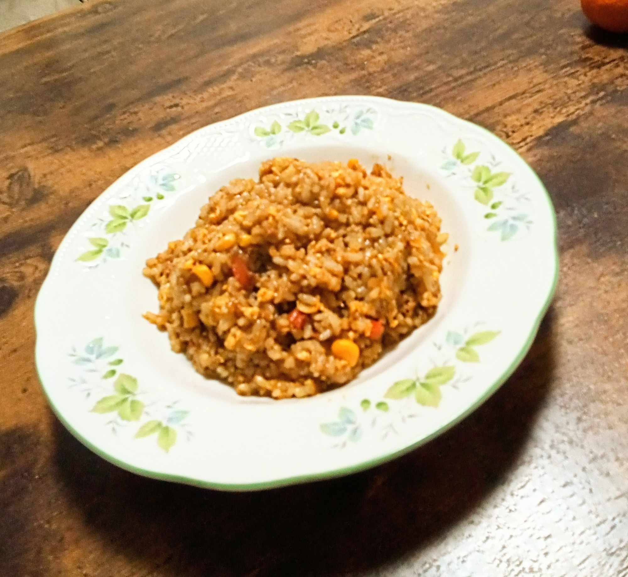 残りカレーDeカレーコーンチャーハン♫