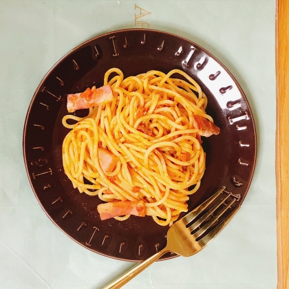 鶏むね肉のナポリタン