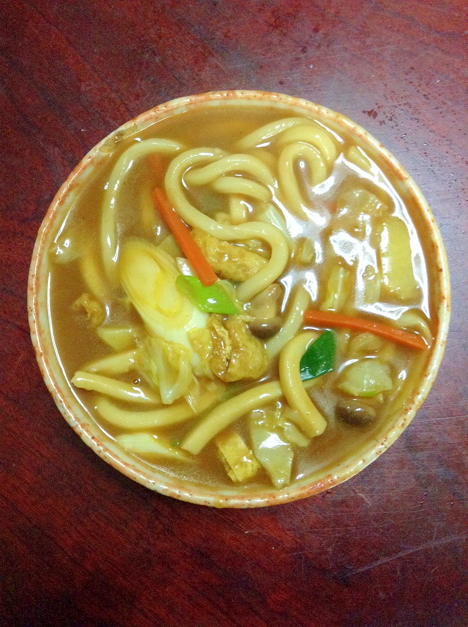 油揚げときのこ☆ヘルシーカレーうどん