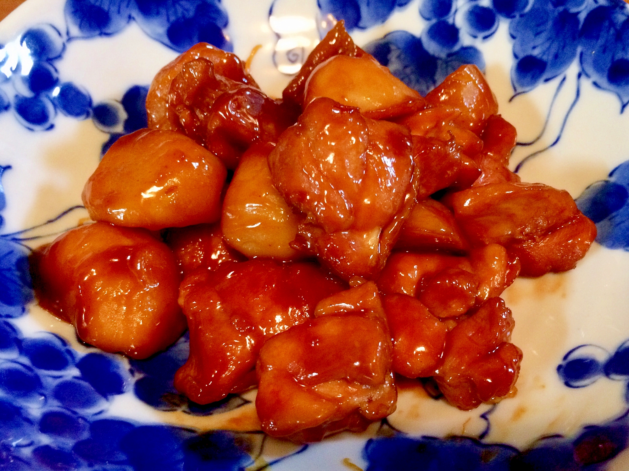 鶏肉と里芋の炒め物