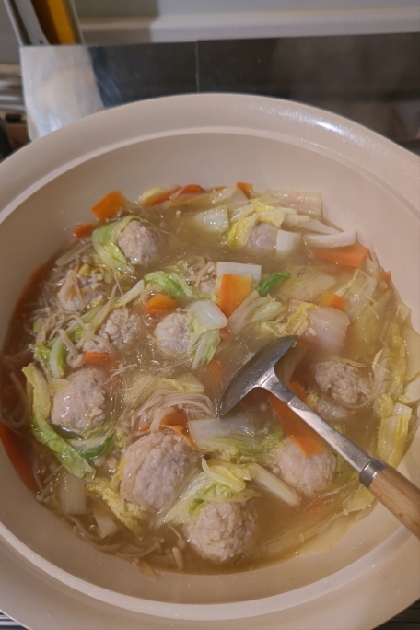 余っていた人参も入れて。
簡単で野菜も食べれて、美味しかったです！