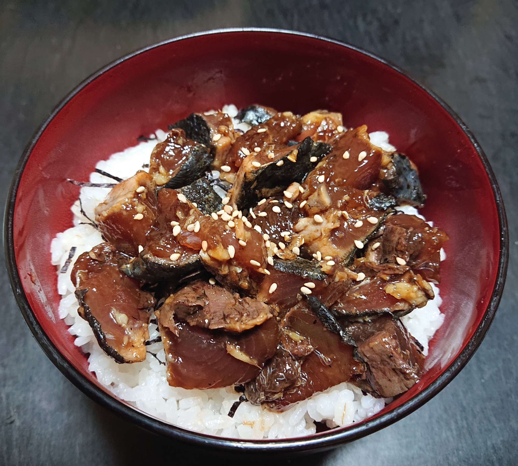 鰹の生姜漬け丼