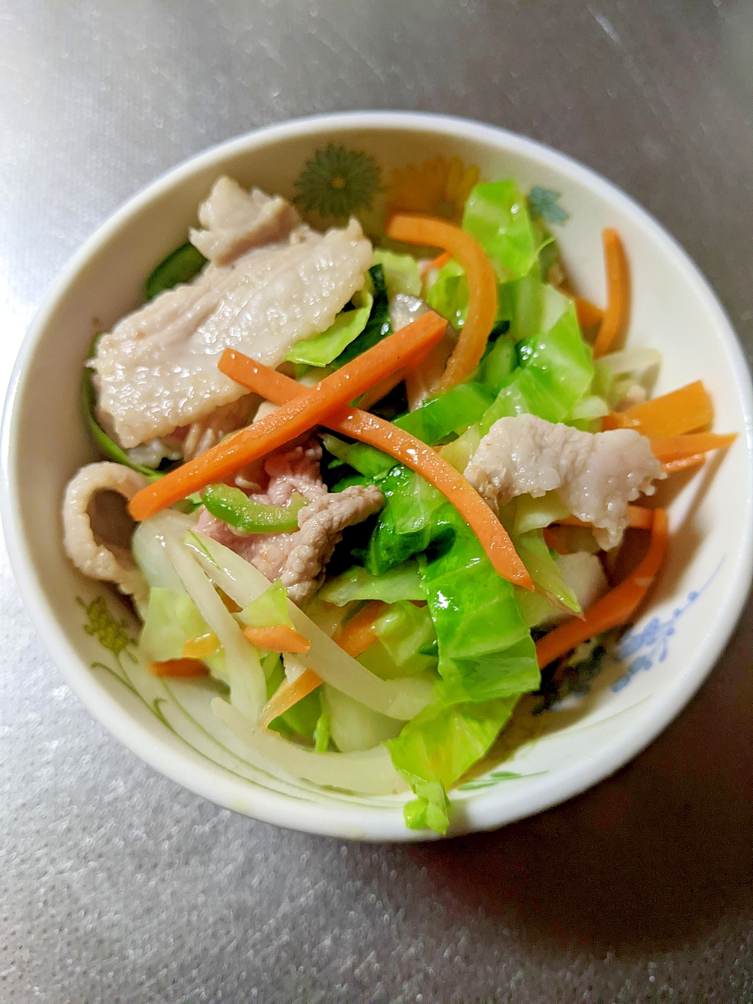 豚肉と野菜のポン酢炒め