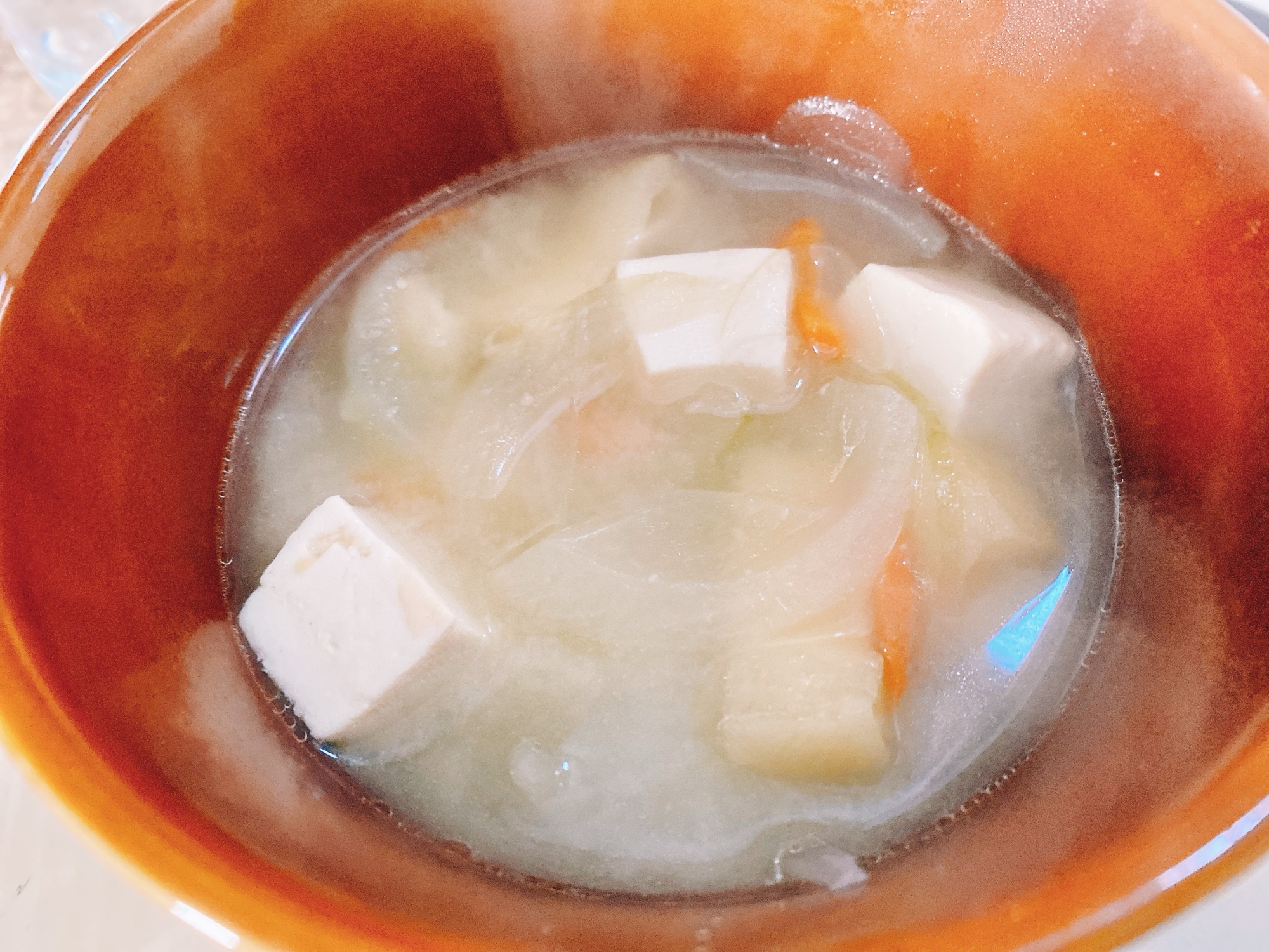 ꕥ豆腐と玉ねぎの味噌汁ꕥ