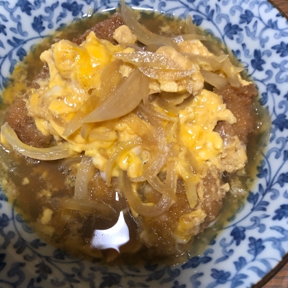 残ったカツで、つゆだくカツ煮