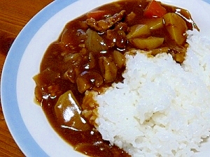 旨味倍増！天津甘栗入りカレーライス♪